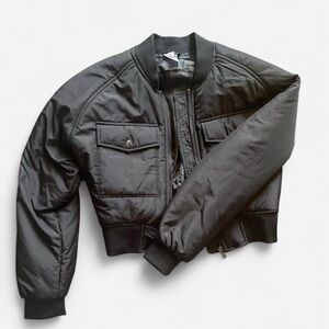 No Boundaries Black Bomber Jacket
